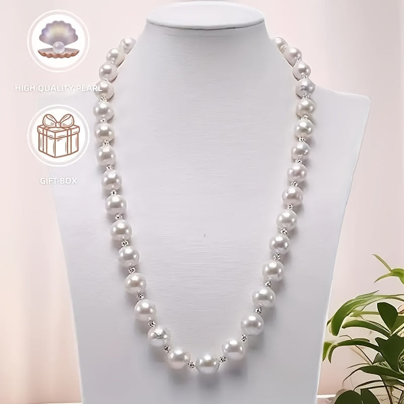 Vintage-Inspired Freshwater Pearl Necklace Elegant Versatile Jewelry for Casual and Formal Wear