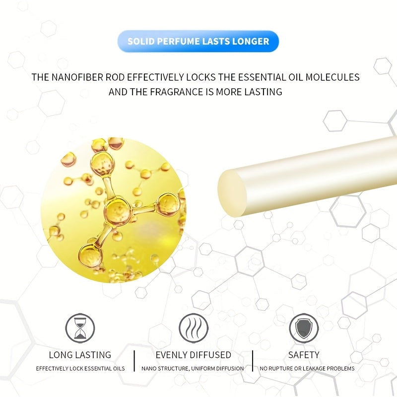 Комплект из 4 освежителей воздуха для автомобиля, палочки, диффузор эфирных масел, длительный аромат