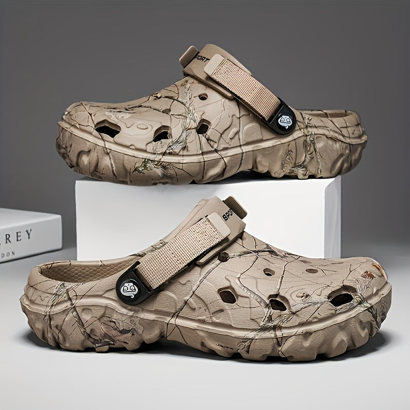 Erkaklar uchun tashqi faoliyatlar, plyaj va lager uchun mustahkam va zamonaviy EVA qopqoq. Qulay va sirpanmaydigan.