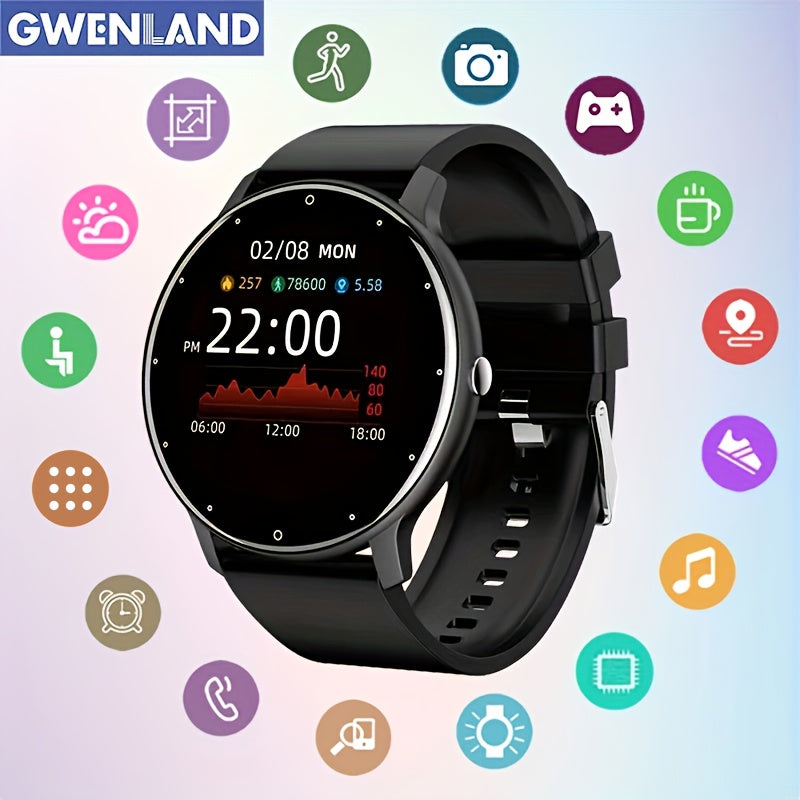 Smartwatch for Men and Women 1.28 Inch HD Touchscreen Fitness Tracker Pedometer Calories Waterproof IP67