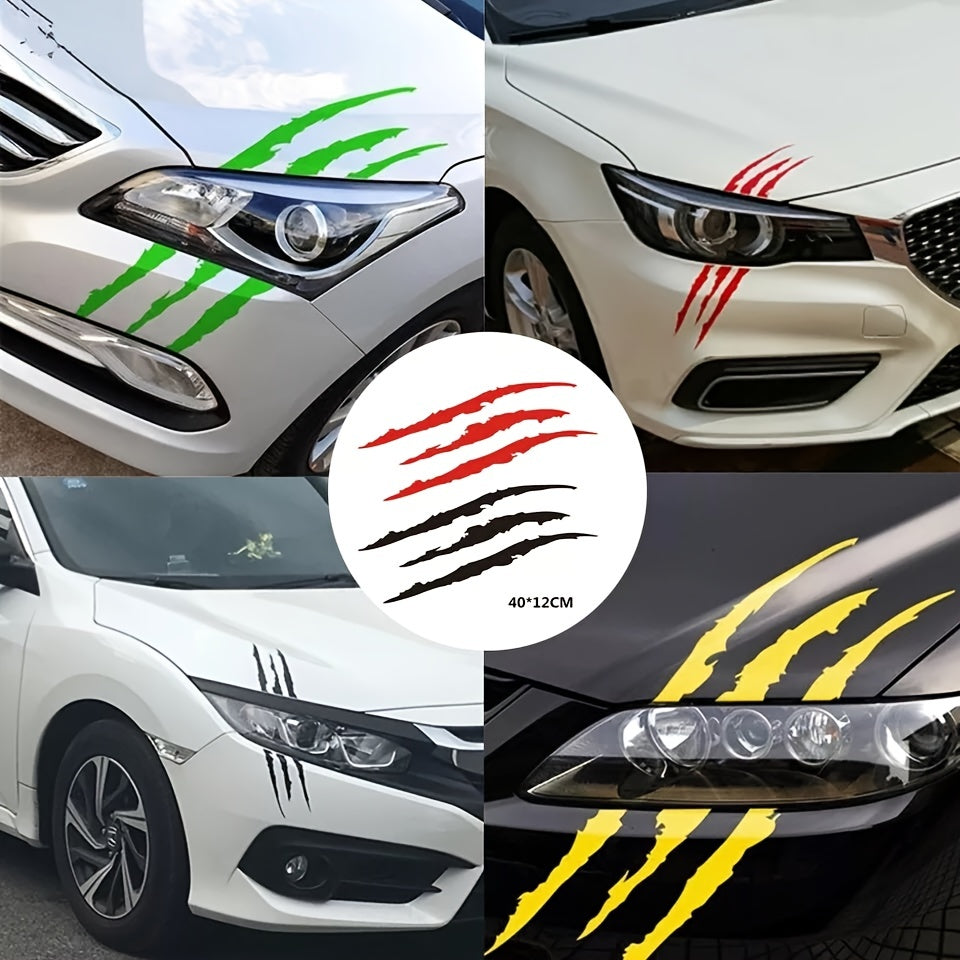 Car Scratch Stickers Personalize Your Vehicle Unique Ghost Claw Design