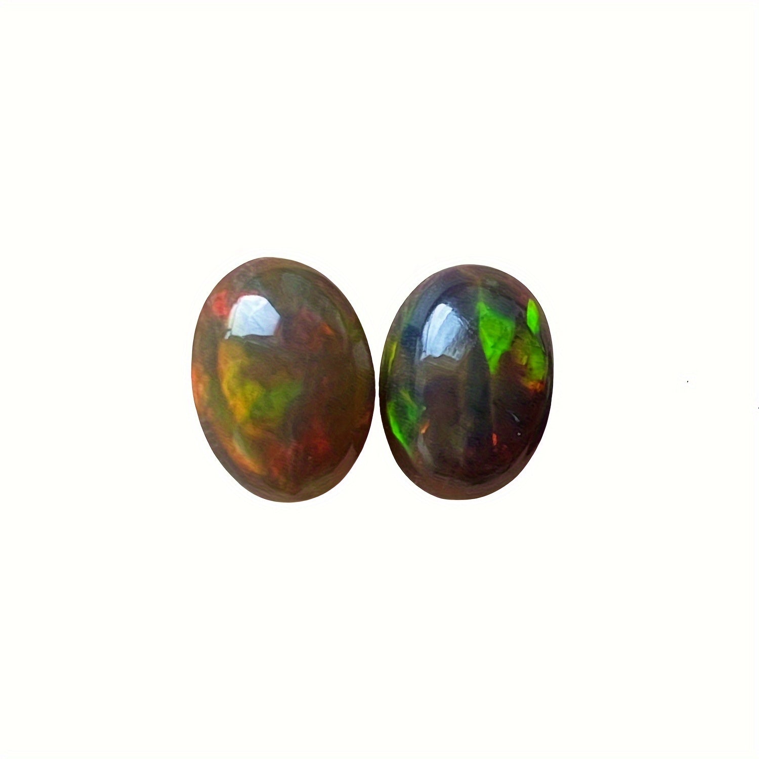 Ethiopian Opal Cabochon Grade A in White and Black for Jewelry Making