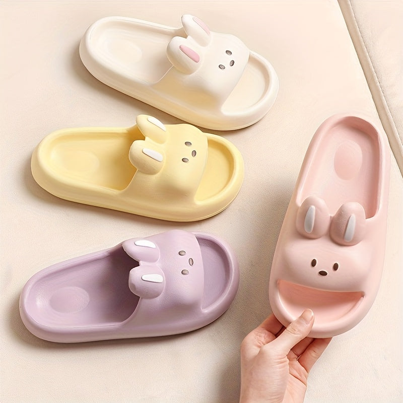 Unisex Cartoon Bunny Slippers Soft Indoor Outdoor Cozy All Seasons