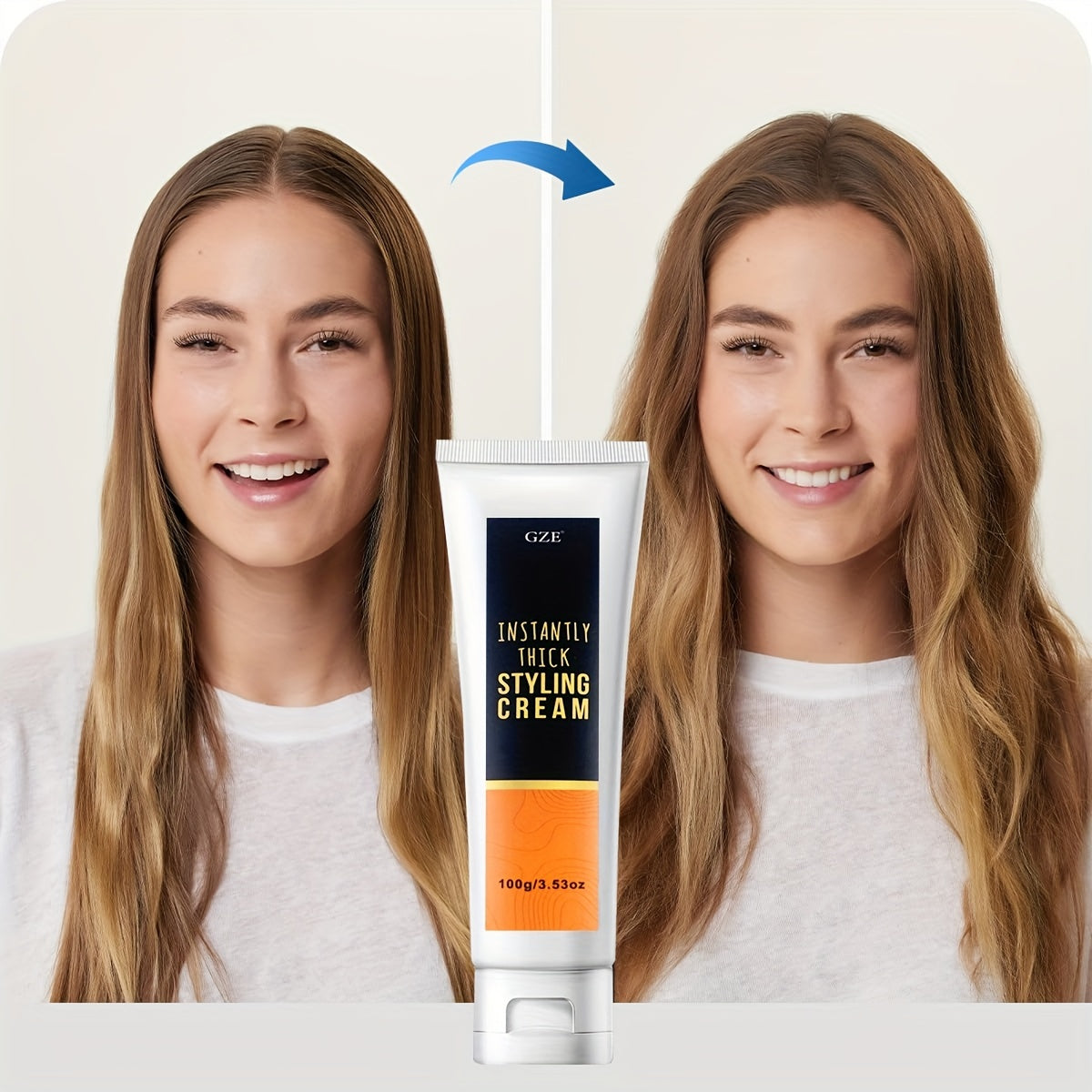 Crema ligera para peinar el cabello para engrosar y dar brillo a todo tipo de cabello