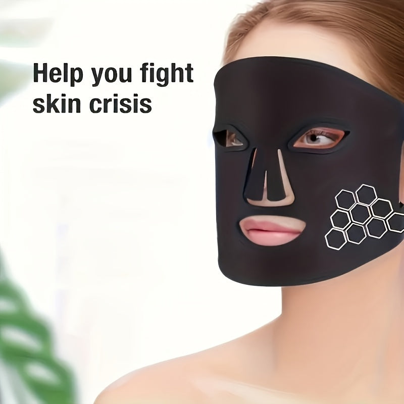 Ayollar uchun yuz niqobi mashinasi, ikki batareya quvvat rejimi bilan sovg'a, asal hujayrali dizayn.