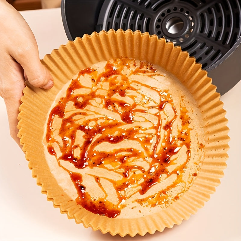 Одноразовые бумажные подложки для аэрогрилей 16-20 см, антипригарные, маслостойкие для выпечки