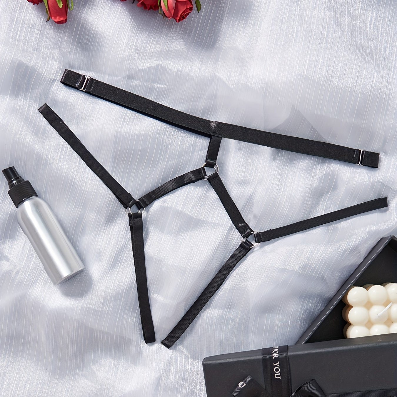 Women's Lingerie Crotchless Thongs Low-Rise Strappy Panties