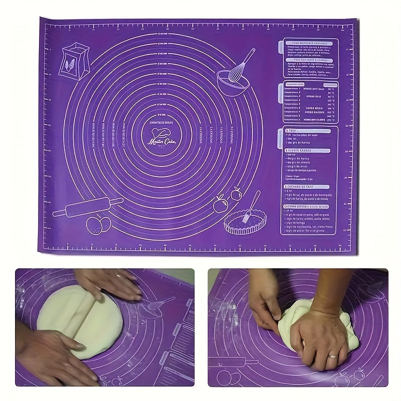 Durable Non-Stick Pastry Mat with Ultra Thickness for Baking and Rolling