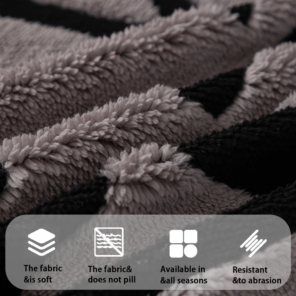 Boho Style Geometric Velveteen Sofa Throw with Machine Washable Cover for Armchair Loveseat and Sofa