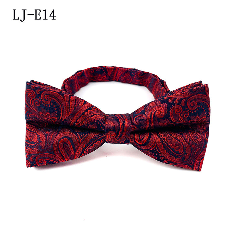 Men's Bow Tie Polyester Jacquard Fabric for Formal Events