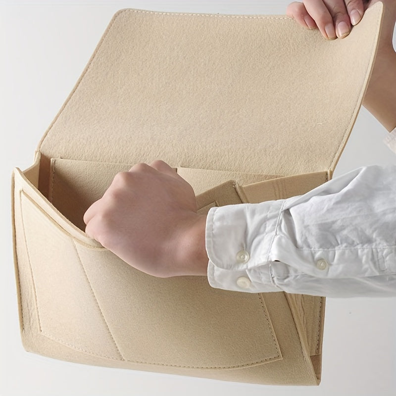 Organizador de mesita de noche de estilo campestre francés con bolsillos para almacenamiento en dormitorio