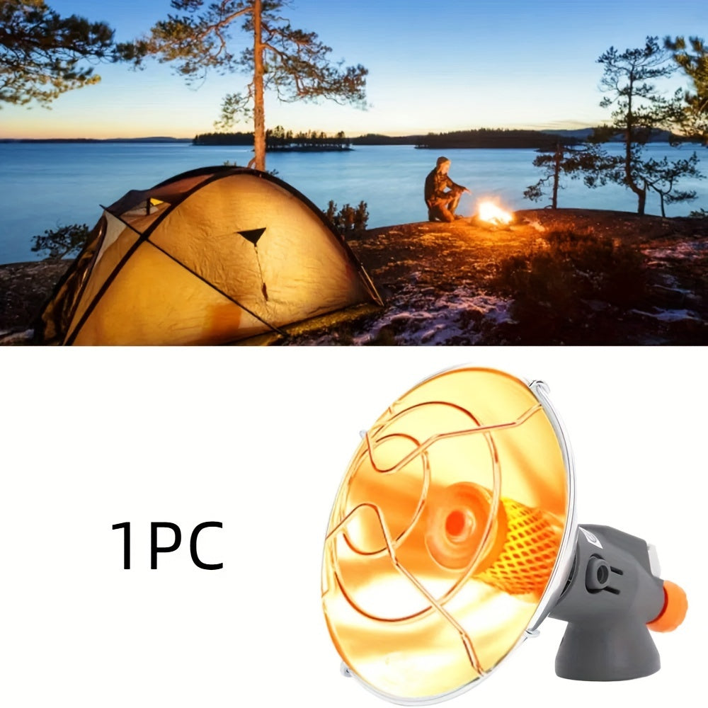 Портативный пропановый обогреватель для кемпинга и гольф-карт с отражающими панелями