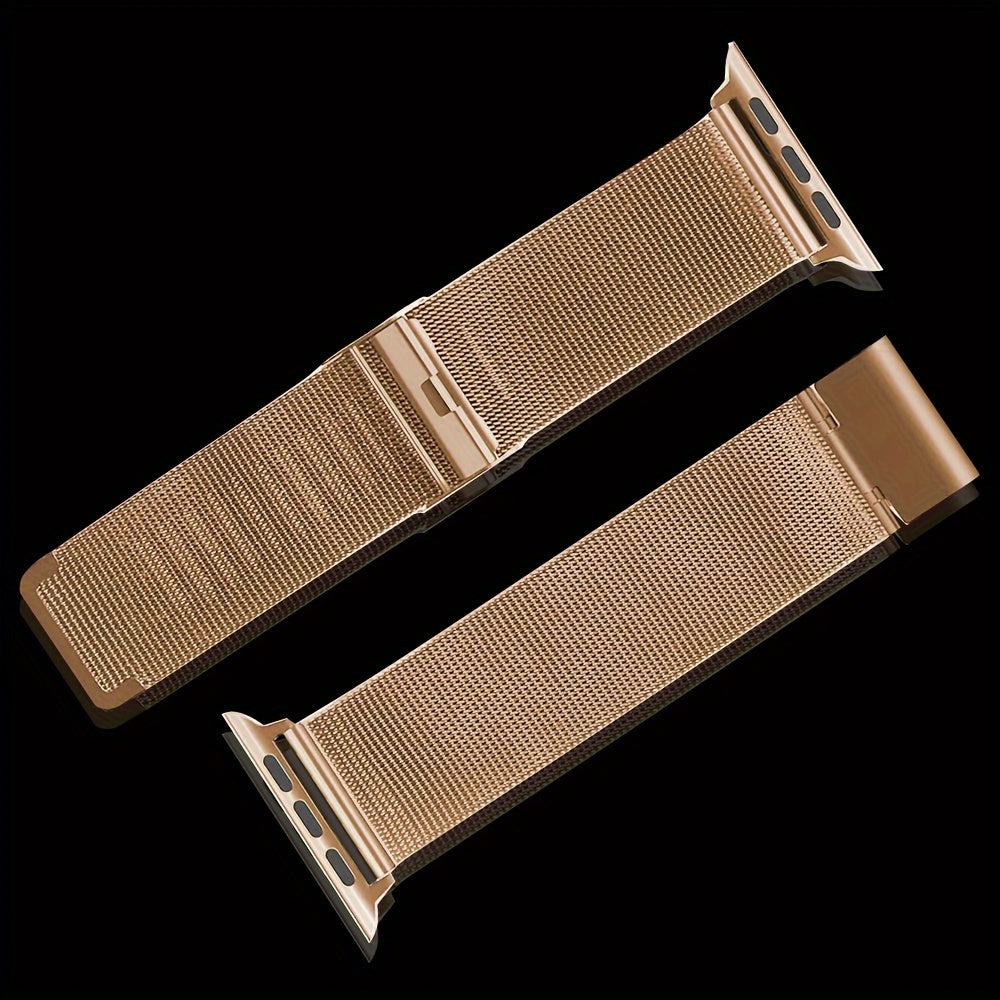 Stainless Steel Mesh Milanese Loop Watch Band for Apple Watch Series 1-10 Ultra 2 49mm