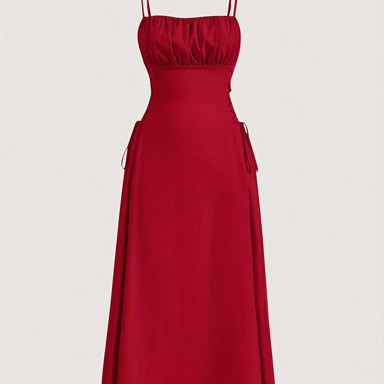 Kvadrat bo'yinli yon bog'ichli ko'ylak, mustahkam orqasi ochiq ruchka 
Ayollar kiyimlari