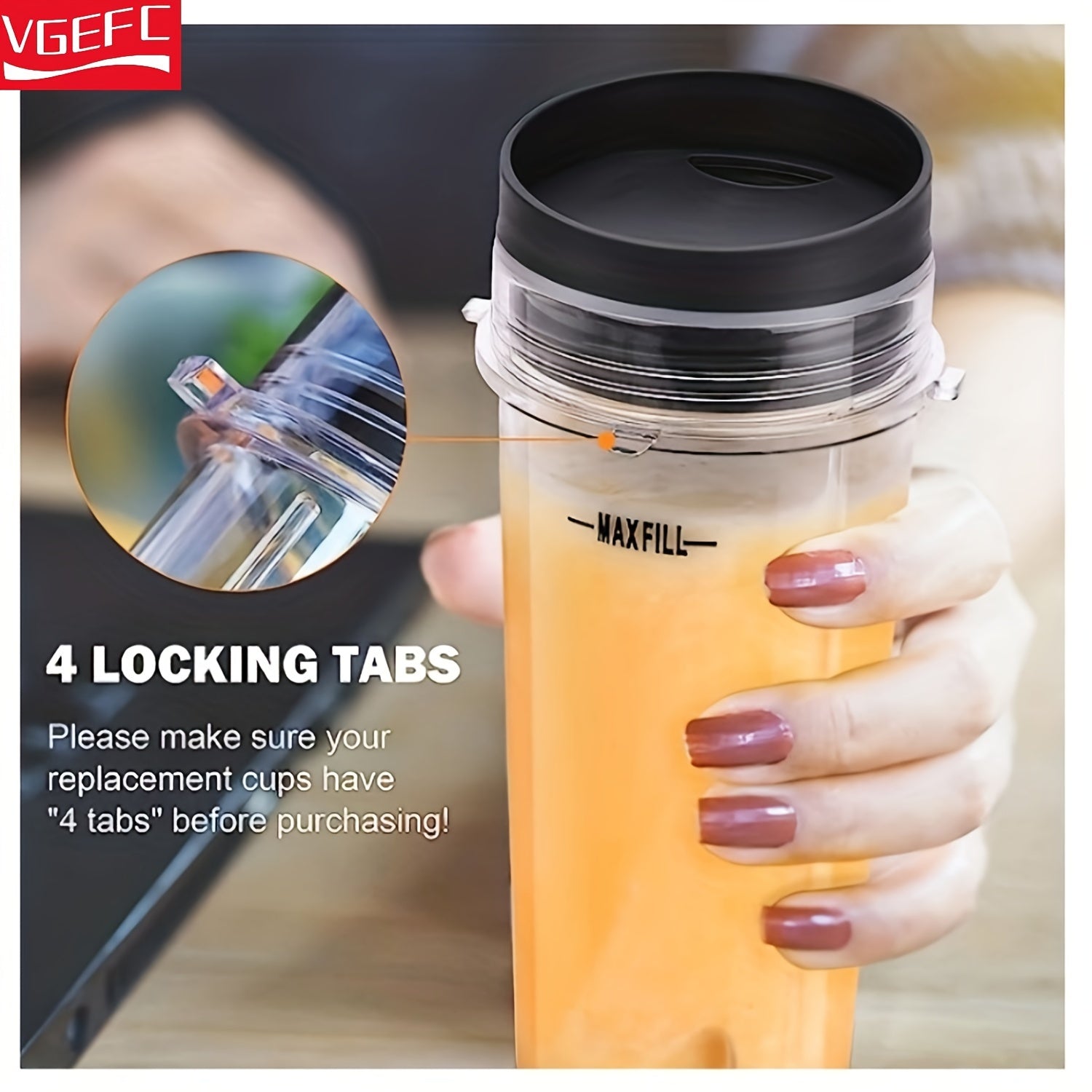 Juego de 2 tazas de licuadora de 16oz con tapas para Nutri Ninja compatible con múltiples modelos