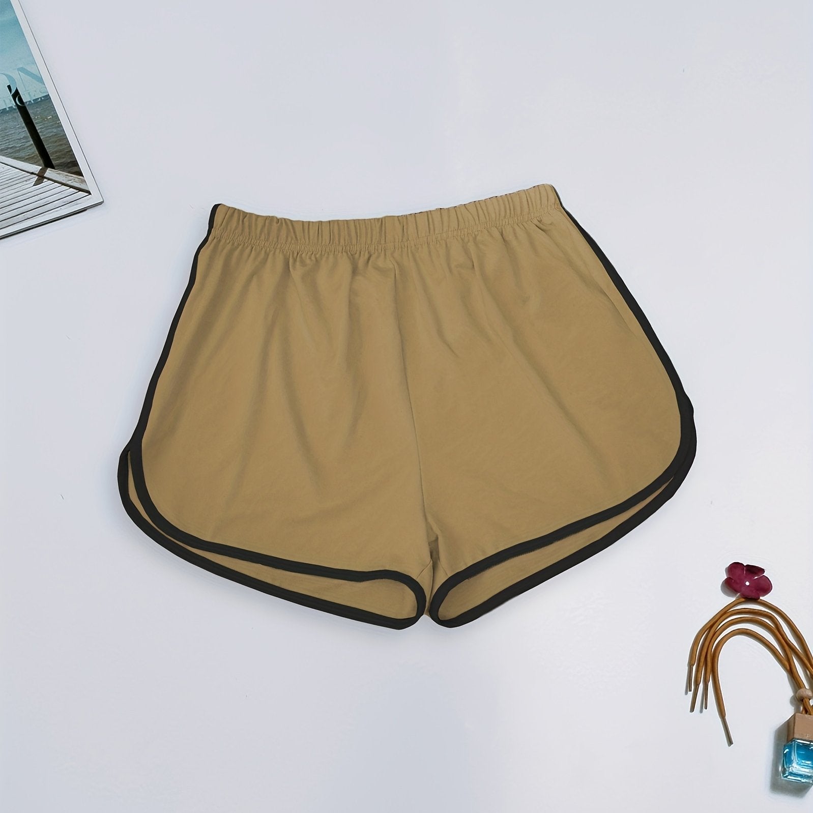 Women's Sleep Shorts Micro Elasticity Solid Color Comfortable Lounge Wear