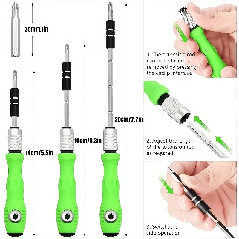 Precision Screwdriver Set with 32 Tools for Mobile Phone and Laptop Repair Including Mini Magnetic Drill