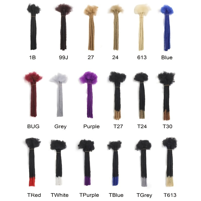 10-Inch Synthetic Loc Dreadlocks Extensions 20 Strands Afro Kinky Style