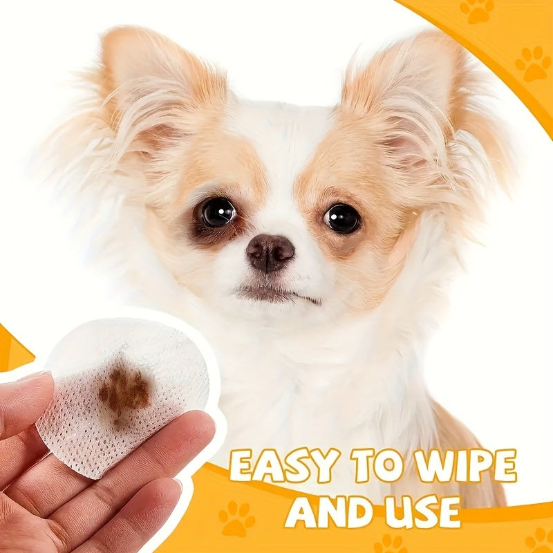 Pet Eye Wipes for Cats and Dogs 120 Count Tear Stain Remover Facial Cleanser