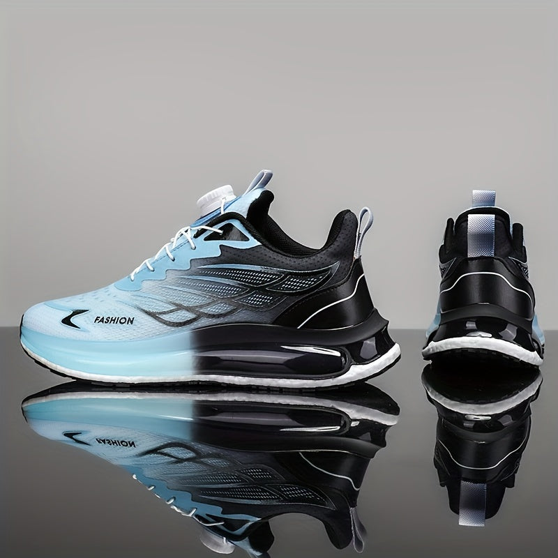 Men's Casual Sports Sneakers Breathable Mesh Low Top Round Toe TPU Sole PU Insole Shock Absorption