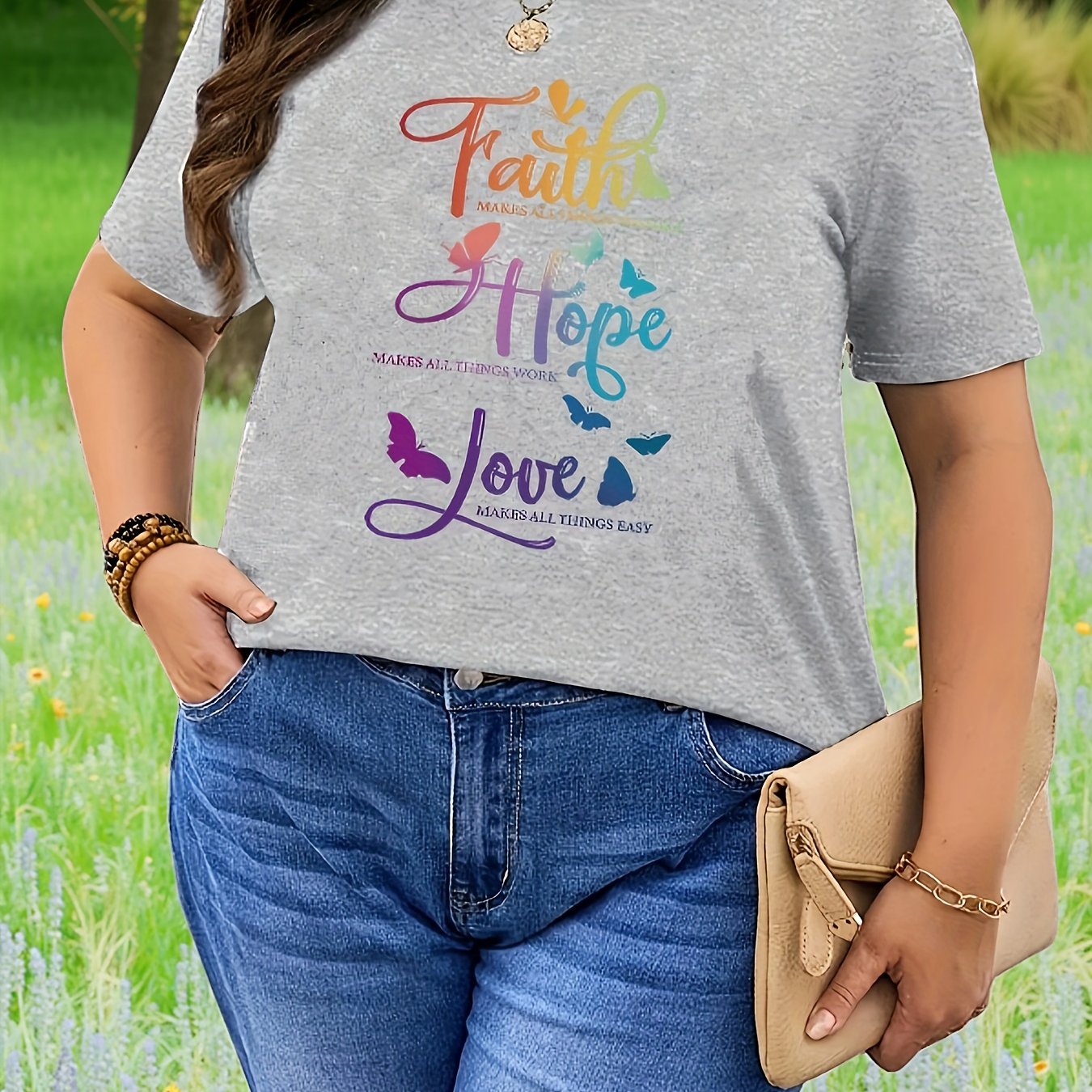 Women's Plus Size Short Sleeve T-Shirt Polyester Knit Crew Neck Summer Top Black