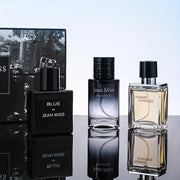 Men's Blue Eau De Toilette Set Woody Scent Long-Lasting Alcohol-Free 5-15%