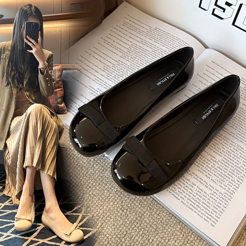 Women's Mary Jane Ballet Flats Synthetic Cover Rubber Sole Casual Shoes