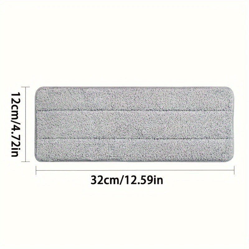 Set of 4 Microfiber Mop Pads for Flat Surfaces, Washable and Absorbent