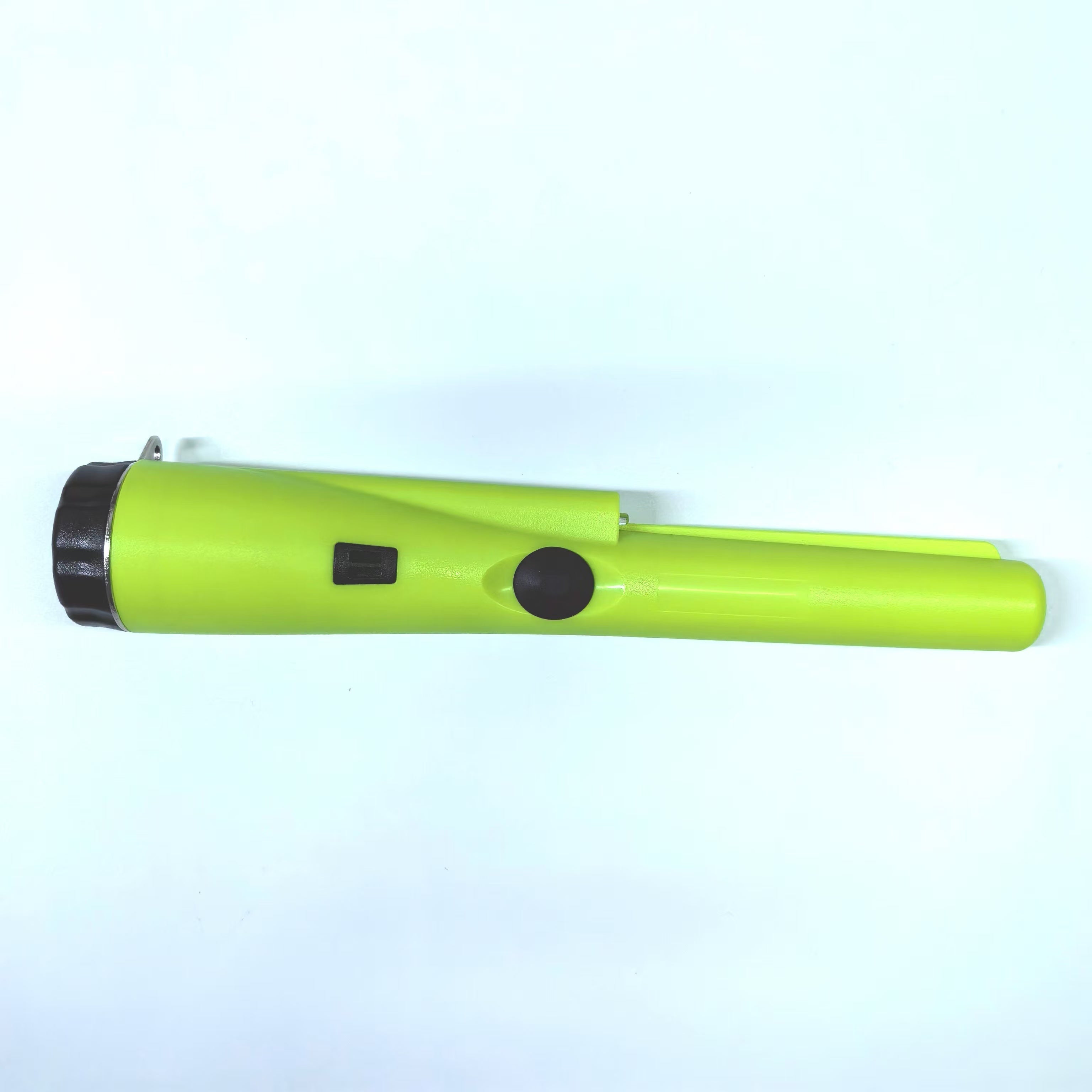 Detector de metales de sensibilidad ajustable con búsqueda de 360 grados, indicador LED, zumbador y funda para cinturón