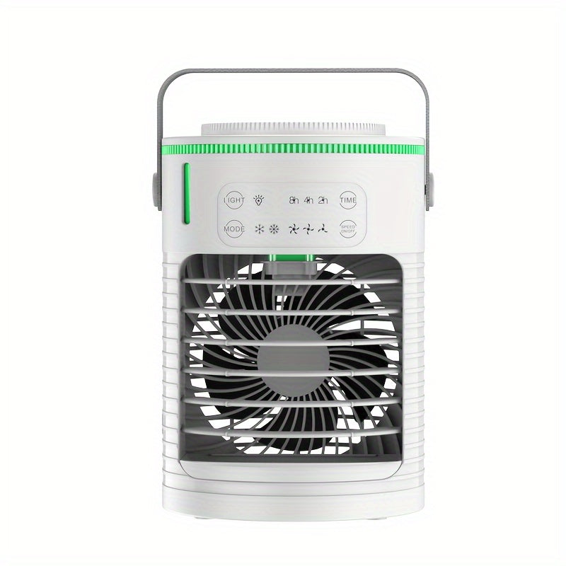 Portable Misting Air Cooler Fan with Touch Control, 3 Speeds, USB Powered