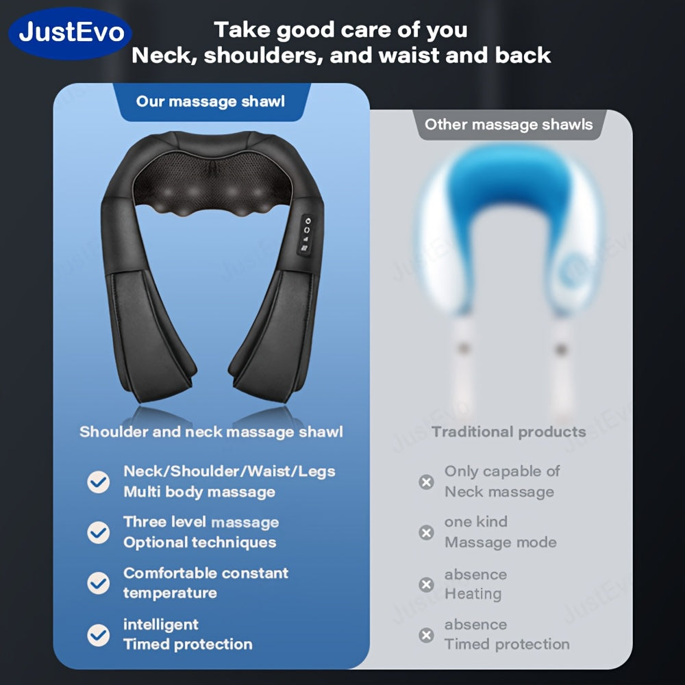 Bo'yin, yelka va boshqa joylar uchun elektr shalvar massaj qiluvchi, portativ va uyda yoki ofisda foydalanish uchun mos. Sovg'a sifatida ajoyib.