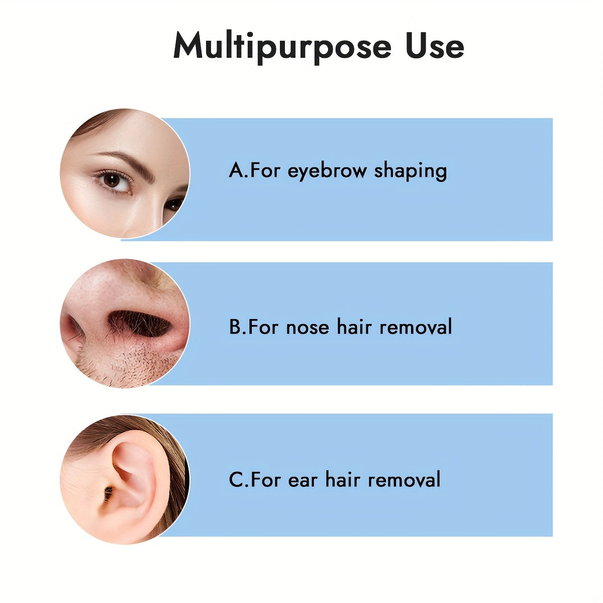 Мини-набор для воскового нагрева для удаления волос на бровях, носу и ушах