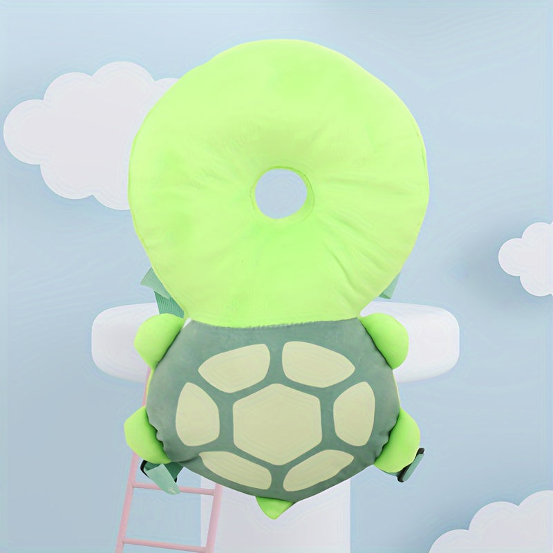 Yumshoq va nafas oladigan yurish bosh himoyachisi, yiqilishlarni oldini olish uchun mo'ljallangan, yumshoq polyester materialidan tayyorlangan. Qo'shimcha xavfsizlik uchun sozlanadigan tasmalari va yoqimli hayvon dizayni mavjud.