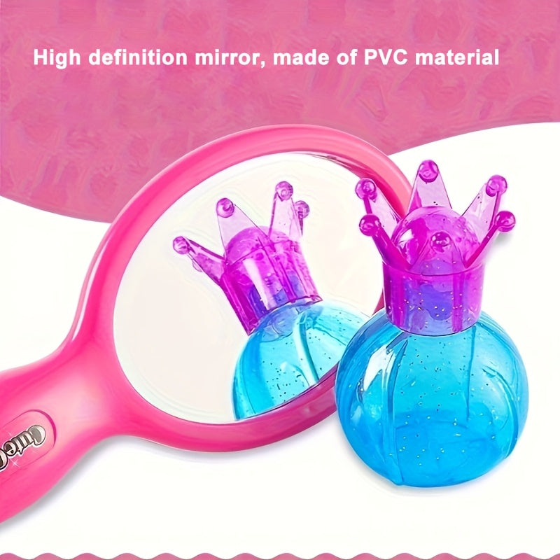 17-Piece Girls' Beauty Salon Set with Haircut Toys and Styling Accessories