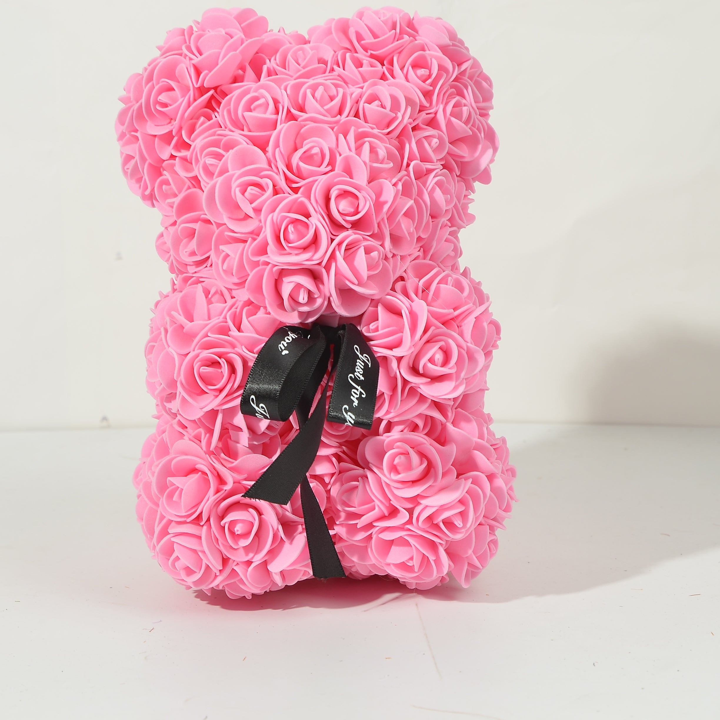 Foam Flower Rose Bear Gift for Valentine's Day Mother's Day Weddings Anniversary 17x23cm