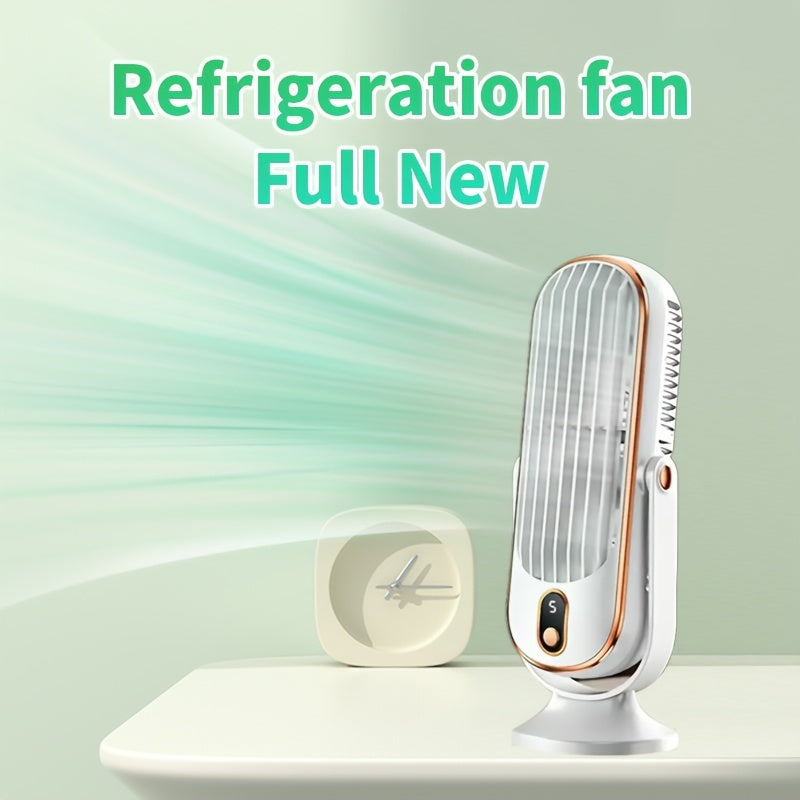 Portable Air Conditioner Fan with 720° Oscillation Dual Motors USB Rechargeable 5-Speed