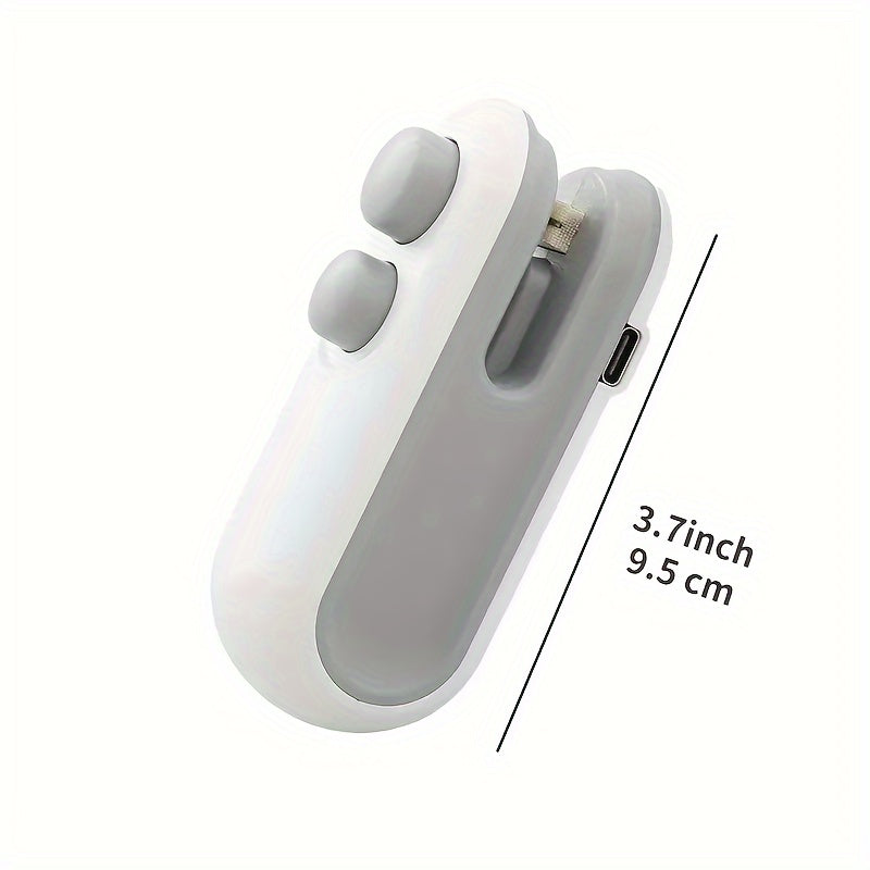 Rechargeable Handheld Food Sealer with Magnetic Closure and 150mAh Battery