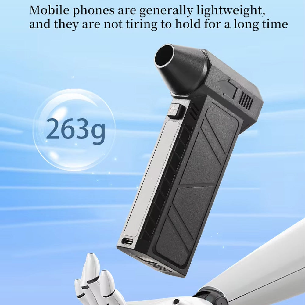 Portable Handheld Fan with Rechargeable Lithium Battery USB Charging for Outdoor Use