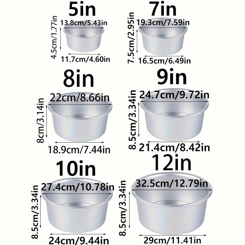 Aluminum Cake Pan Set Non-Stick Baking Pans for Chiffon and Desserts