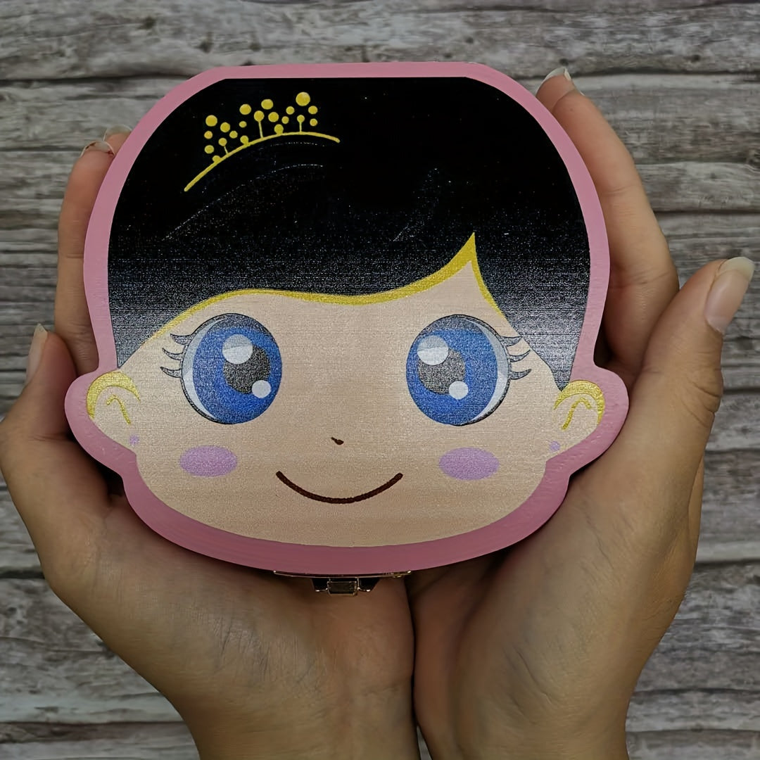 Kids' Tooth Fairy Box Handcrafted Beechwood for Lost Teeth and Hair Storage