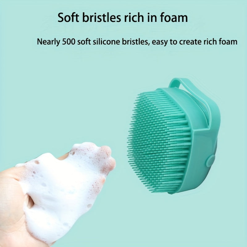 Kids Silicone Bath Brush Soft Hair Shampoo Massage Toy