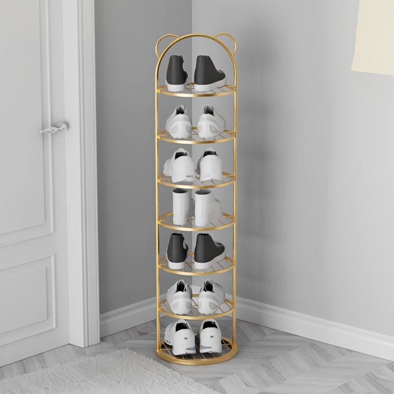 Компактная полка для обуви для детей — прочный металл, многоуровневое решение для хранения дома и в общежитии, белая, над дверью, тонкий дизайн, блок для хранения обуви