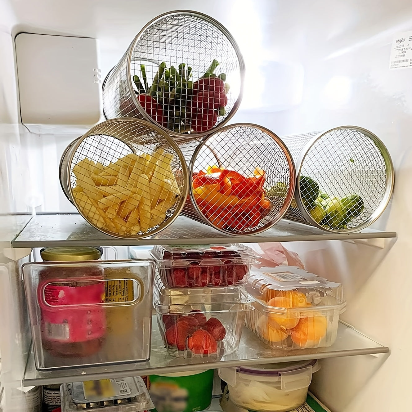 Portable Stainless Steel BBQ Grill Set with Round Fire Pit Cooking Rack for Camping and Outdoor Use