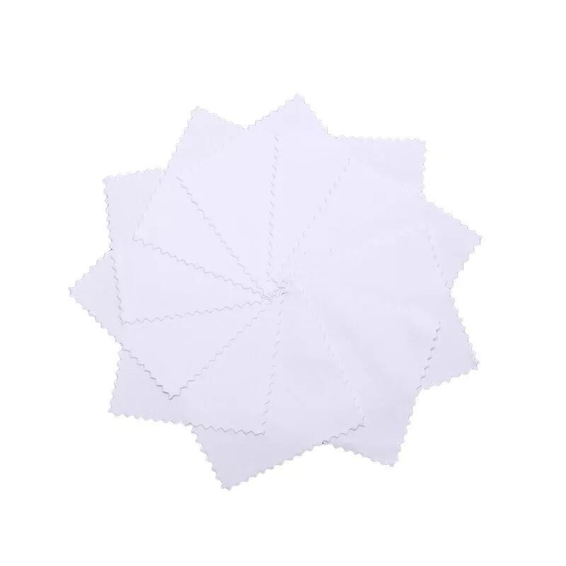 Set of 50 Non-Woven Canvas Jewelry Polishing Cloths Anti-Tarnish Cleaning Pads