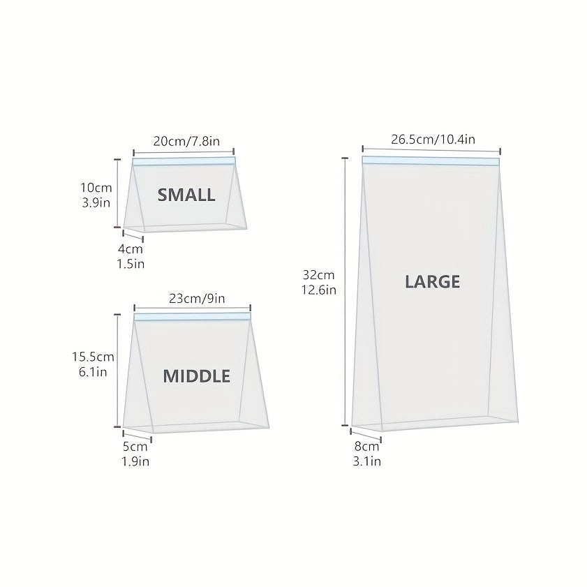 Многоразовые силиконовые мешки для хранения продуктов для сэндвичей, закусок и заморозки