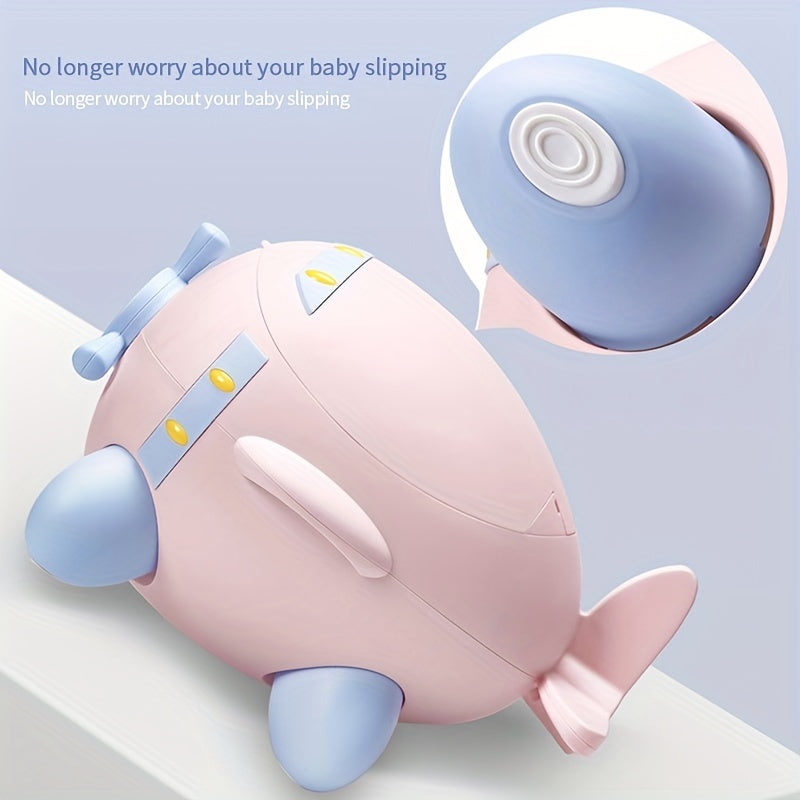 Cartoon Airplane Potty Training Seat for Babies and Toddlers with Stability and Comfort
