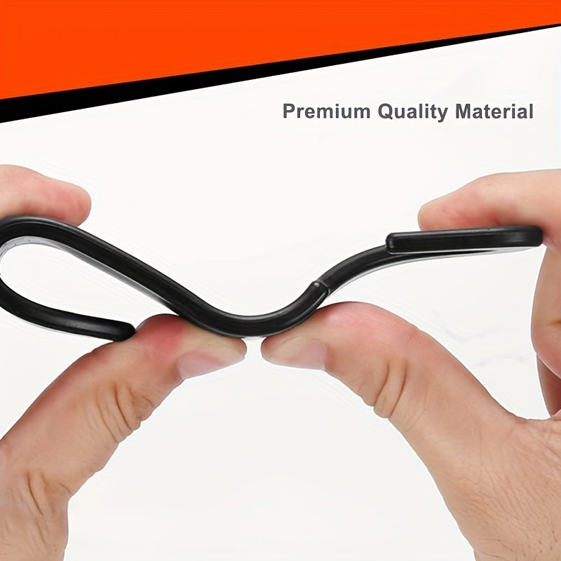 Car Rear Seat Organizer Hooks 2pcs ABS Stickable Hangers for Bags Coats