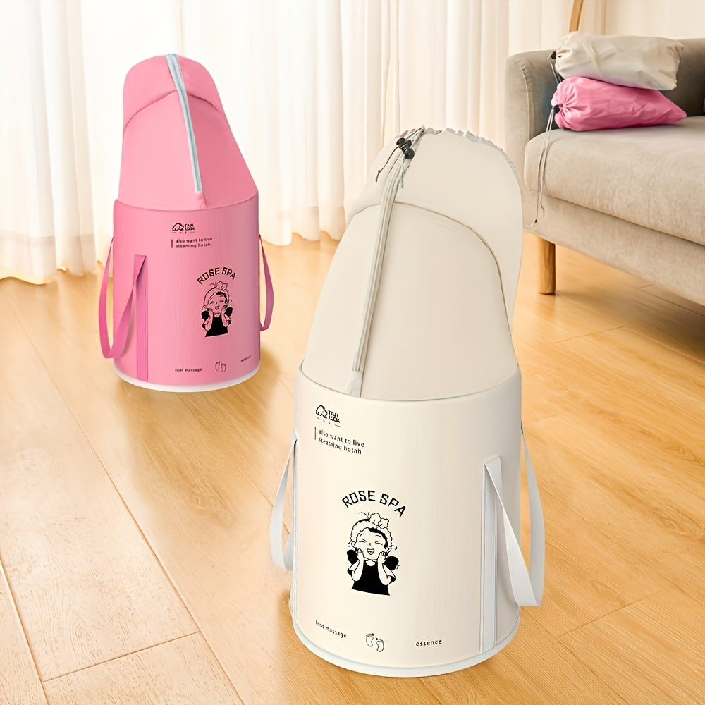 Qattiq va joyni tejaydigan yig'iladigan oyoq vannasi chelak, qopqoq bilan, uy, yotoqxona, ochiq havoda va hammomda foydalanish uchun izolyatsiyalangan spa havzasi - ko'chma va ko'p maqsadli oyoqni namlash yechimi