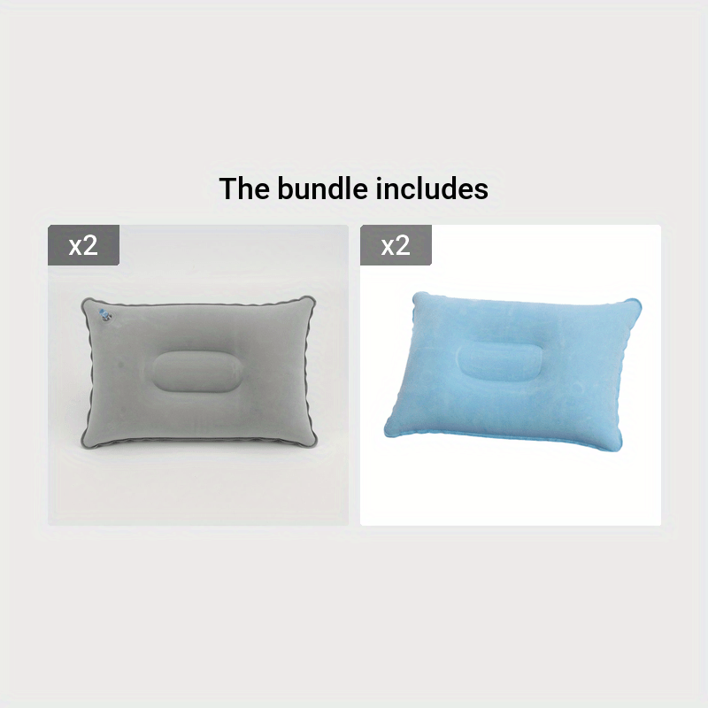 Microfiber Travel Pillow for Camping and Relaxation Lightweight Rectangular Shape