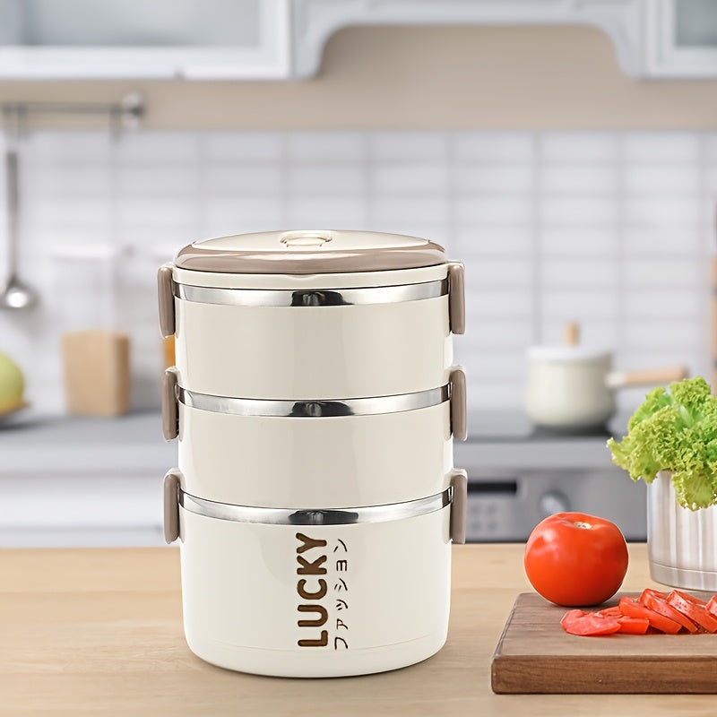 Fiambrera aislada de acero inoxidable con tapa para oficina, escuela, camping